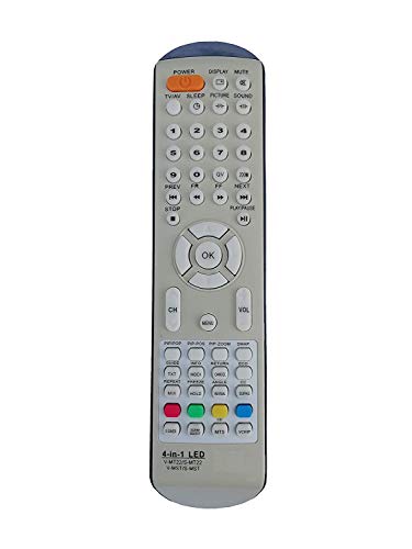 EHOP Compatible Remote Control for 4 in 1 V-MT22/S-MT22 V-MST/S-MST LCD LED TV Videocon and Sansui-Grey