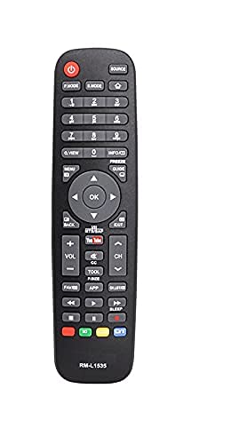 Ehop RM-L1535 Smart Tv Universal Remote Compatible for HAIER Led LCD TV with YouTube, 3D Function (HTR-A10 HTR-A18H HTR-A18EN HTR-A18E HTR-D18A)