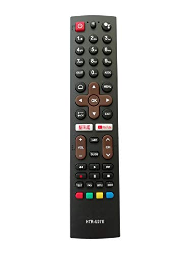 Ehop HTR-U27E LED LCD Smart TV Remote Control with Function Netflix YouTube Compatible for Haier (NO Voice)