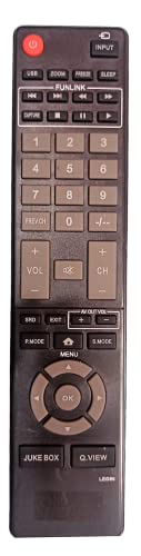 Ehop Compatible Remote Control for Crown Tv with Jukebox Function(Please Match Your Old Remote with Given Image,Old Remote Must be Same)