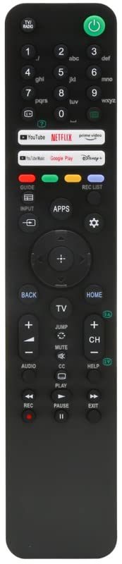 Ehop Universal Remote Control Compatible for Sony Smart TV with YouTube, Netflix, PrimeVideo, GooglePlay and Disney Functions(Without Voice Command)