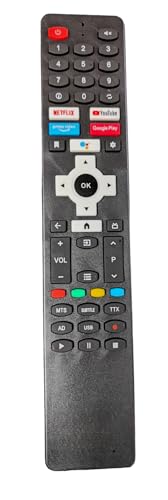 Ehop Compatible Remote Control for SANSUI Smart LCD LED TV Remote JSK32ASHD (Without Voice Command Function) (Old Remote Must be Exactly Same for it to Work)