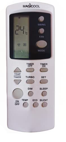 Ehop AC-210 Compatible Remote Control for Whirlpool Magicool Split AC with Silent Function MGCL DLX 3S(Old Remote Must be Same)