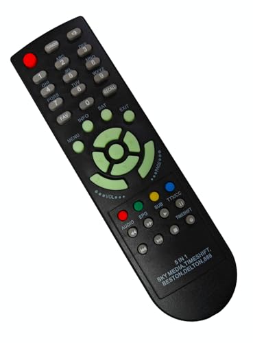 Ehop DTH Set Top Box Remote Compatible for DVB (Free Dish) Set Top Box Remote with Time & Shift Function, pagaria 5050, STB2320,Sky Media, Timeshift,Beston, Delton 888