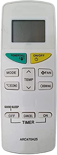EHOP ARC470AC Remote Compatible for DAIKIN Split AC with Power Chill Function VE-132
