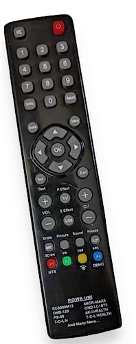 Ehop 5IN1 Compatible Remote Control for Reconnect,Akai,Remote,Rowa, Onida and TCL