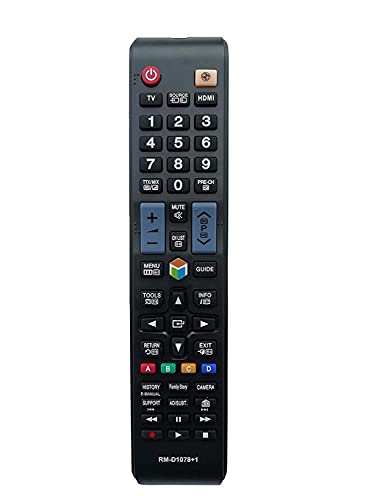 EHOP RM-D1078 Universal Remote Control Compatible for Samsung (Support Almost All Samsung LCD/LED/HDTV/UHD with Football Button and 3D Function for Samsung)
