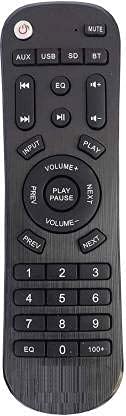 EHOP Home Theater System Remote Control Compatible for Zebronics with AUX USB SD Bluetooth Functions(Black)