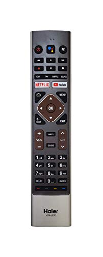 Ehop Remote No.HTR-U27E with Google Assistance (Voice Function) & Netflix for, HAIER LED TV