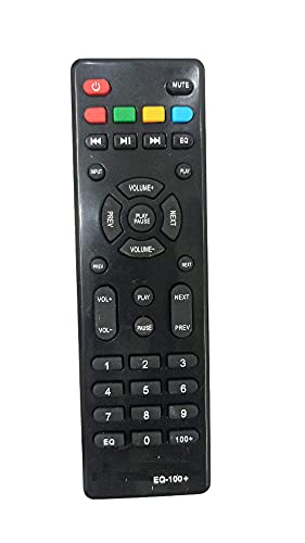Ehop EQ100 Remote Compatible for Zebronics Home Theatre (Please Match The Image with Your existing or Old Remote Before Ordering)