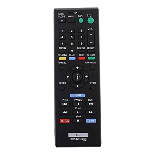 Ehop Compatible Remote for RMT-B119A for Sony BDP-BX18 BDP-S185 BLU-RAY DISC Player