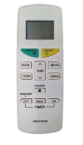 EHOP ARC470A25 AC Remote Compatible for DAIKIN Split AC with Power Chill Function VE-132A