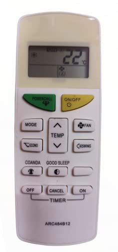 Ehop ARC484B12 Compatible Remote Control for Daikin Ac with PowerChill Function (VE-132C)