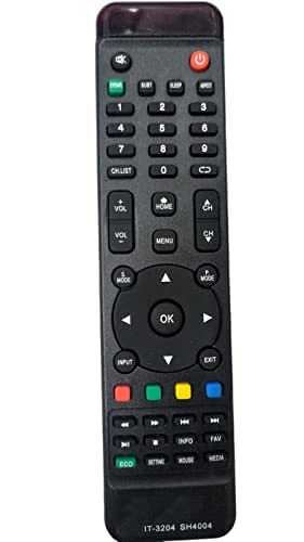 EHOP SH3204 SH4004 Compatible Remote Control for Intex LED LCD TV