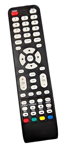Ehop Compatible Remote Control for Chinese Assembled Generic LED LCD TV (Your Old Remote Must be Same for it to Work)