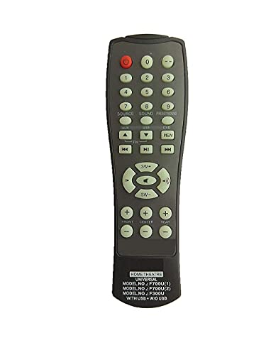 EHOP F700U / F300U Home Theater System Remote Compatible for F & D