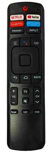 Ehop ERF3R69H Compatible Remote Control for VU Smart Tv Smart 4k Ultra HD (Without Voice Function) (Please Match The Image with Your Old Remote)