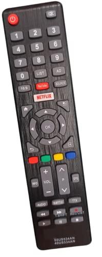 Ehop Compatible Remote conrtol for Sansui Smart TV with YouTube and Netflix Function 55US534AN 40US534AN