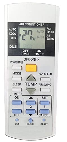 Ehop AC29C Compatible Remote Control for Panasonic Air Conditioner with Power Chill Function VE-29C (Please Match The Image with Your existing or Old Remote Before Ordering)