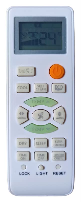 Ehop AC-131D Compatible Remote Control for Haier AC with Turbo Myclean and Eco Functions