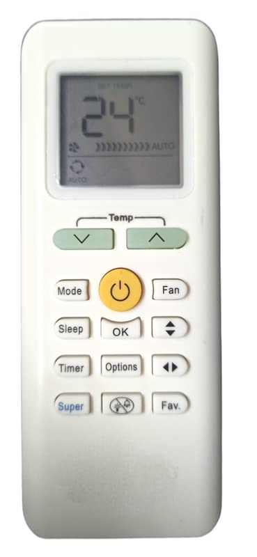 Ehop Compatible Remote Control for Carrier AC with Super Function Ve-205 (Please Match Image with Your Old Remote befor Placing Order)
