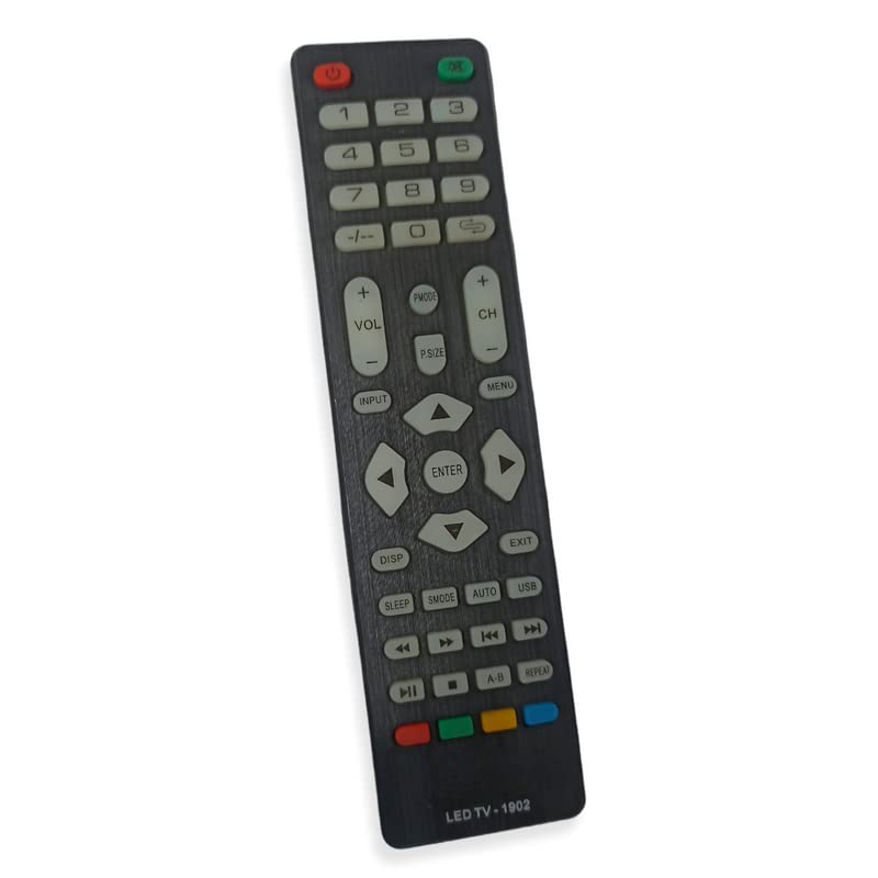 Ehop 1902 Compatible Remote Control for Intex LED LCD TV