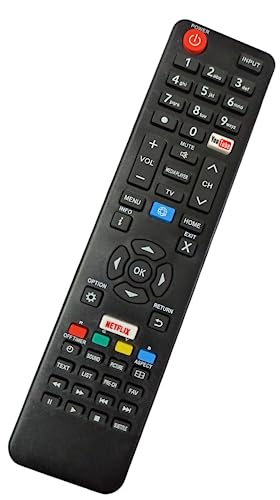 Ehop Compatible Remote Control for Sanyo Smart LED LCD TV with YouTube and netflixbuttons (Please Match with Your Old Remote Before Placing Order)