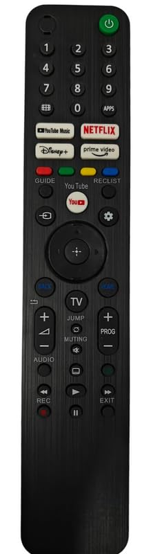 Ehop RMF-TX520U Compatible Remote Control for Sony Smart TV with Hot Keys for Disney+ YouTube Netflix and Prime Video Works with BRAVIA XR/XBR/KD Series 4K LED OLED TV(Without Voice Function)