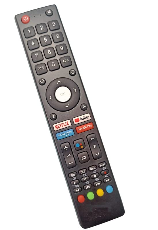 Ehop Compatible Remote Control for Aiwa Smart Tv with YouTube and Netflix Buttons No Voice Functions (Please Match The Image with Your Existing Remote Before Placing The Order Before)