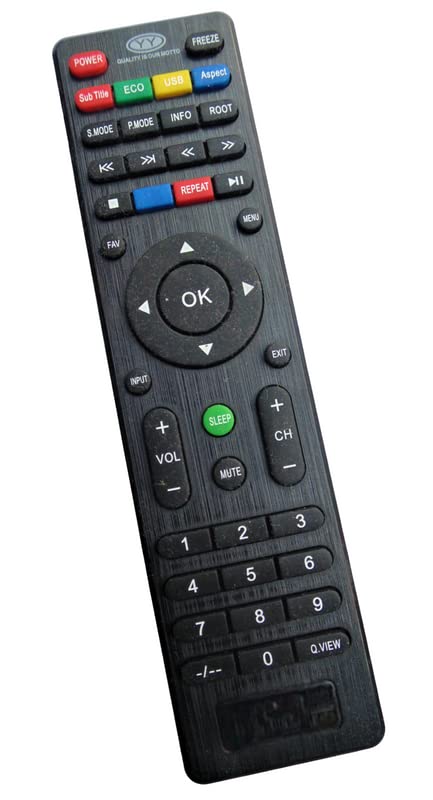 Ehop TV Remote Compatible for F&D LED LCD TV (Please Match Old Remote, Must be Same for it to Work)