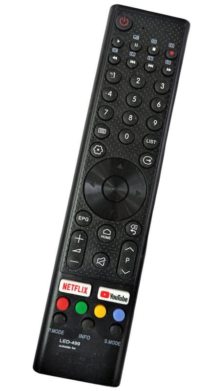 Ehop Compatible Remote Control for Infinix Smart LED LCD TV with YouTube,Netflix Buttons (Please Match with Your Old Remote Before Placing Order)