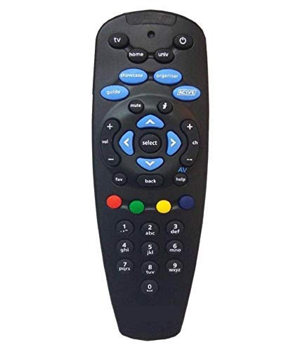 EHOP Compatible Remote Control for DTH Set Top Box (Black) Without Recording Feature, Compatible with All TV/LCD/LED, Works with Tata Sky SD/HD/HD+/4K DTH Set Top Box
