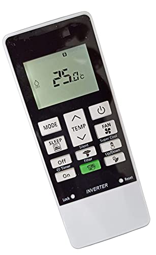 Ehop Compatible Remote Control for Hitachi Inverter AC VE-168D (Please Match The Image with Your existing or Old Remote Before Ordering)