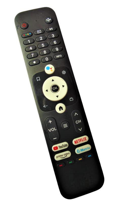 Ehop HTR-U31 Compatible Remote Control for Haier Smart Android 4k LED UHD HD Television (Without Voice Function)