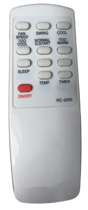 Ehop RC-2200 Compatible Remote Control for Neuro Fuzzy AC 54-B (Old Remote Must BE Exactly Same)