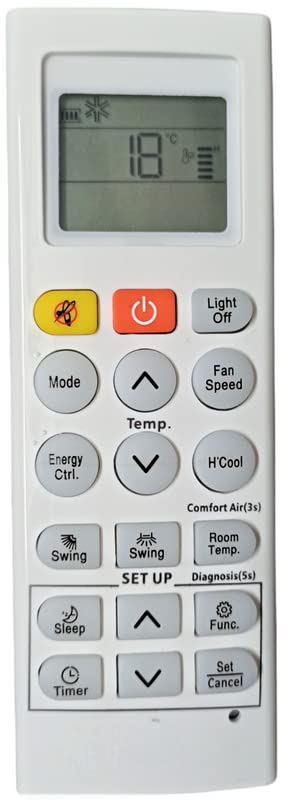 Ehop Compatible Remote Control for LG AC VE-36P (Please Match Your Old Remote with This Image Before Placing Order)