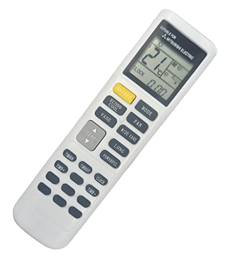 Ehop SG15H Compatible Remote Control for Mitsubishi Air Conditioner E22T43426 VE-219 (Please Match The Image with Your existing or Old Remote Before Ordering)