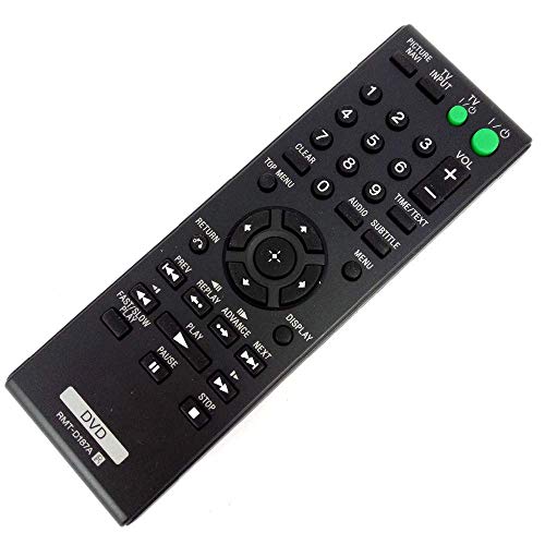 EHOP Compatible Remote Control for Sony DVP-SR320 DVP-SR210PB RMT-D197A DVD Player Remote Control (Please Match The Image with Your Old Remote)