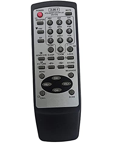 Ehop 3 in 1 Compatible Remote Control for Videocon TVVT2-02 VP1-01 TP1-01(Please Match The Image with Your existing or Old Remote Before Ordering)