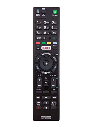 EHOP Compatible Remote Control for RMT-TX-100D RMT-TX102D LED LCD Universal for Sony Netflix LED/LCD