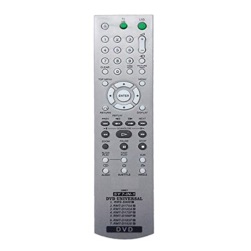 EHOP Compatible Remote Control for Sony DVD UN617-in-1 RMS-S900 RMT-D175A RMT-D141A RMT-D175P RMT-D166P RMT-D185P RMT-D152E
