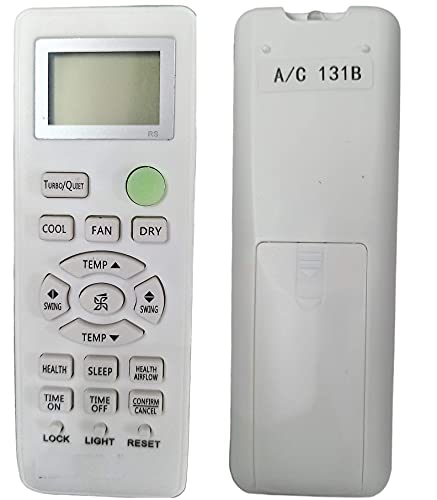 Ehop AC131 Compatible Remote Control for Haier Air Conditioner VE-131B (Please Match The Image with Your existing or Old Remote Before Ordering)