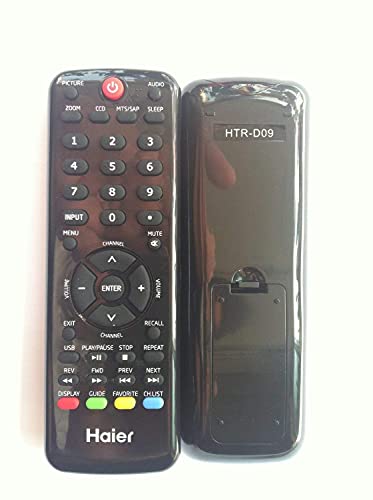 EHOP Compatible Remote Control for Haier Brand TV HTR-D09 HD09 HD06 LE29F2320 LE32F2220 L32D1120 L42C1180A HL32P2A LE29F2320 LE32F2220 LE24C1380 HL22XLT2A L32C1120 HL42XP22A HL32P2A L42C1180A