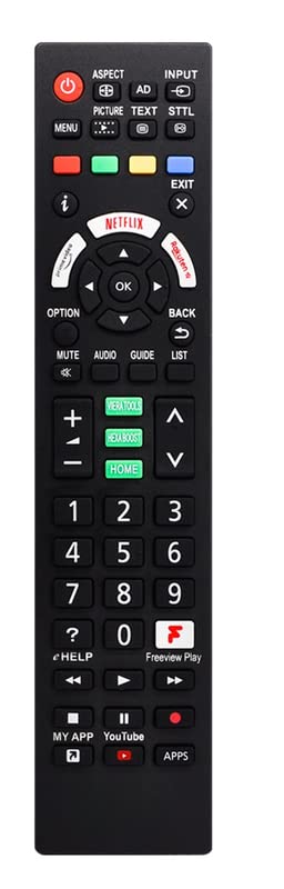 Ehop Universal Remote Control Compatible for Panasonic Smart Tv Remote,Works with All panasonic Smart TV with Primevideo, Netflix and Viera Tools Functions