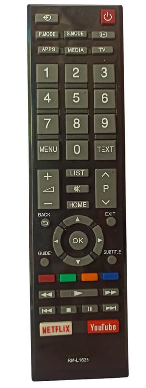 Ehop CT-8547 Compatible Universal Remote Control for Toshiba Smart Tv with YouTube Netflix Function(Works with Almost All Toshiba Smart tvs)