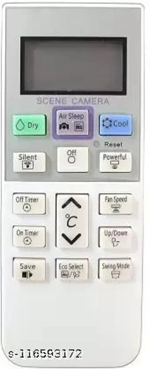 168C AC Compatible for HITACHI AC Remote Controller (White)