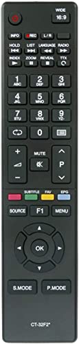 Ehop CT-32F2 Compatible Remote Control for Toshiba Smart TV