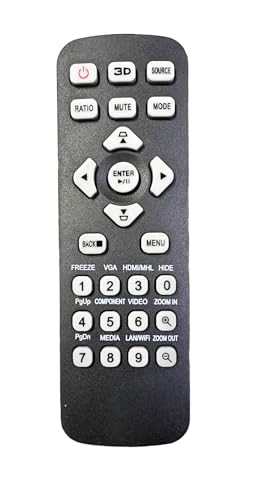 Ehop T-2501 Compatible Remote Control for ACER Projector Remote T-2501 X1123H X118 X118Ah X118H X1223H X128H X1323Wh X138Wh X168H (3D)