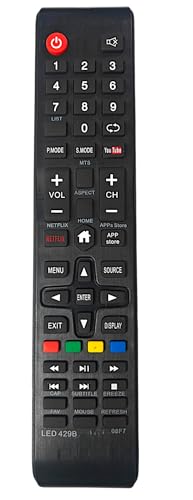 Ehop Compatible Remote Control for Chinese Smart tv Remote, Quadrix Smart Led Tv Remote, Assembled Smart Led Tv Remote