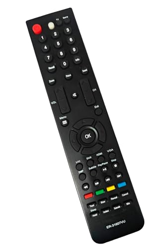 Ehop ER-31607L Compatible Remote Control for VU LED LCD TV ER-31607